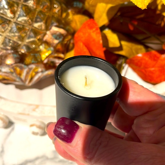 🍁NWT/2 Mini NEST candles.CHARCOAL WOODS/CRYSTALLIZED GINGER & VANILLA BEAN - Picture 4 of 6